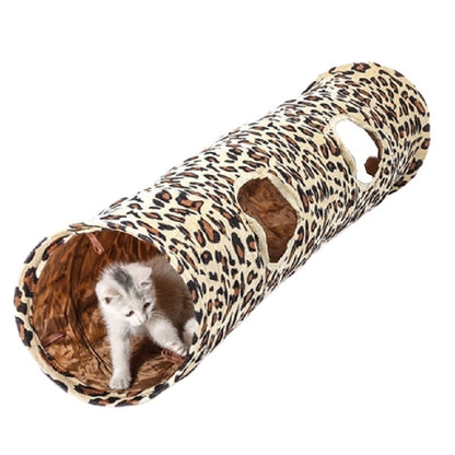 Tunnel de jeu en peluche pour chat - Papapattes