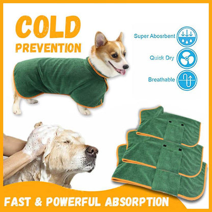 Peignoir Absorbant pour Chien en Microfibre - Papapattes