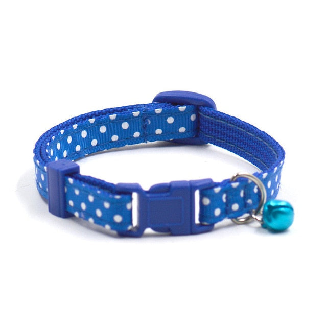 Collier pour petit chien et chat ajustable avec cloche