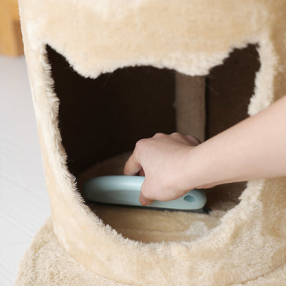 Peigne multifonction en silicone pour le toilettage des chiens et chats.