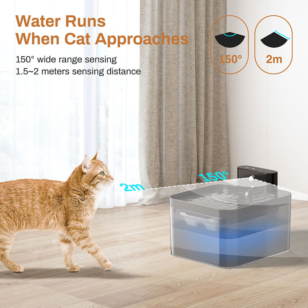 Distributeur d'eau 3.2L pour animaux avec capteur USB