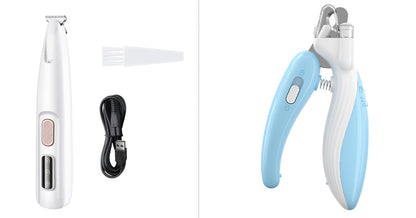 Tondeuse étanche à LED pour entretenir les pattes des chiens