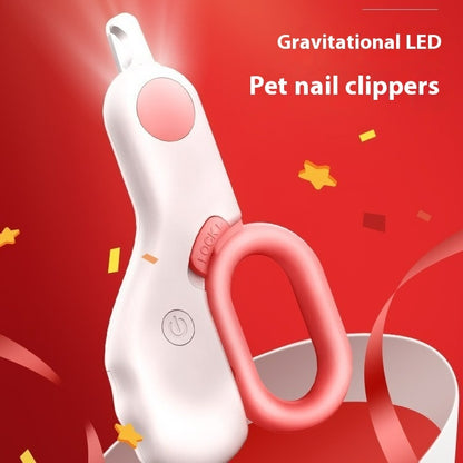 Ciseaux à ongles LED pour une coupe précise des griffes de chats.
