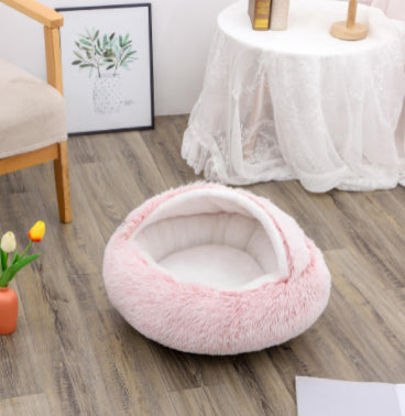 Lit douillet 2 en 1 pour chien et chat, confort partagé