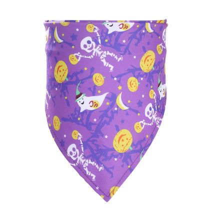 Serviette Saliva Halloween pour animaux, idéale pour les fêtes.