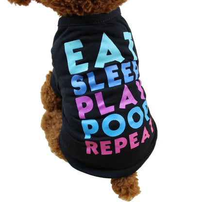 T-shirt confortable pour chiens et chats, idéal pour l'été.