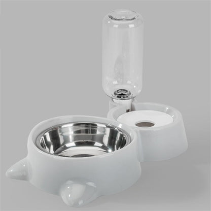 Gamelle automatique en acier inoxydable pour chien