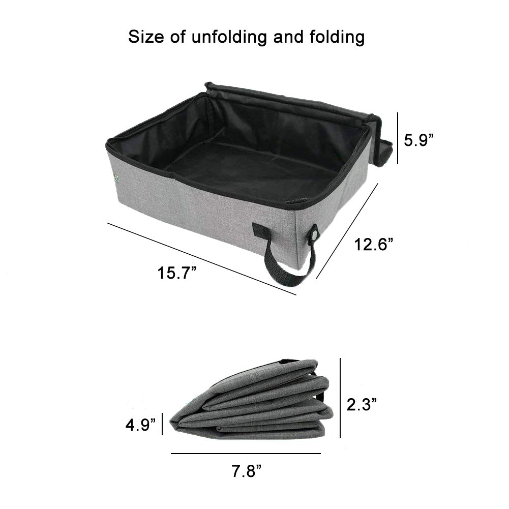Bac à litière pliable pour chat - Confort optimal - Papapattes