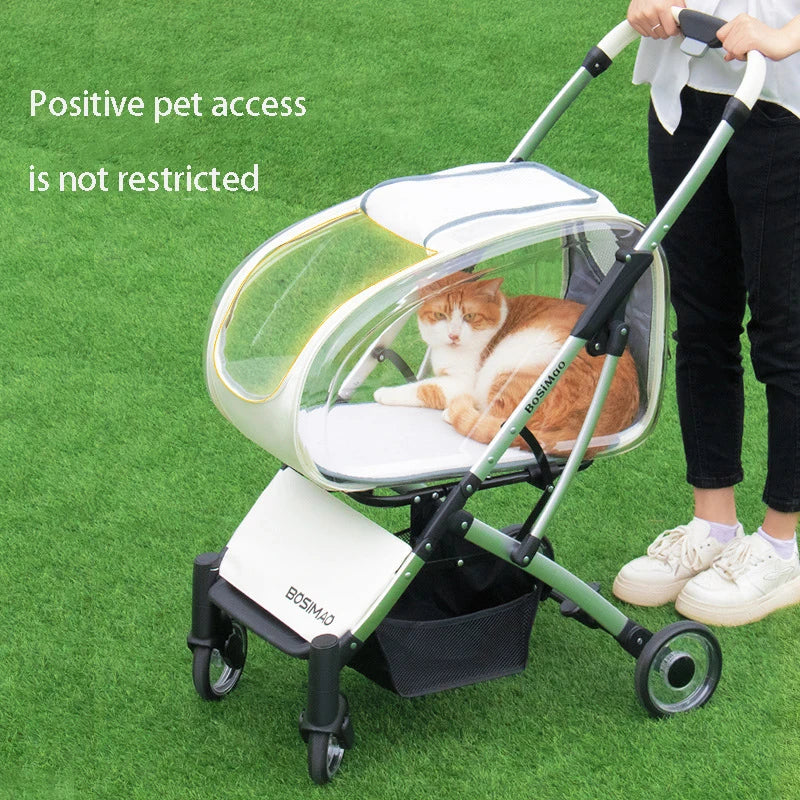 Chariot Pliable pour Chiens et Chats - Confort et Style