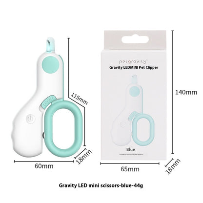 Ciseaux à ongles LED pour une coupe précise des griffes de chats.