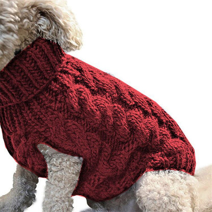 Pull d'hiver doux et chaud pour garder votre chien au chaud.
