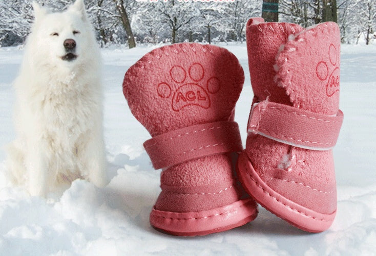 Bottes d'Hiver Velours pour Chien - Papapattes