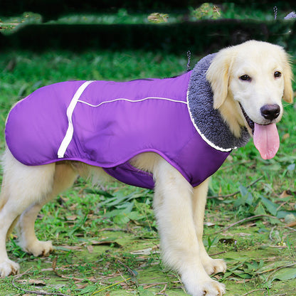 Vêtement chaud réfléchissant pour grand chien - Papapattes