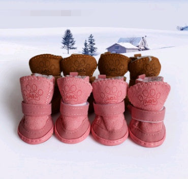 Bottes d'Hiver Velours pour Chien - Papapattes