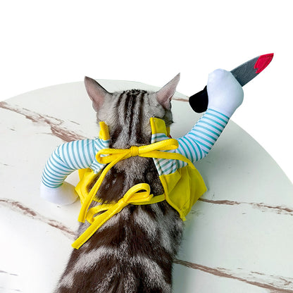 Costume de Chat Assassin Jaune - Papapattes