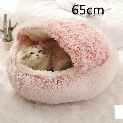 Lit douillet 2 en 1 pour chien et chat, confort partagé