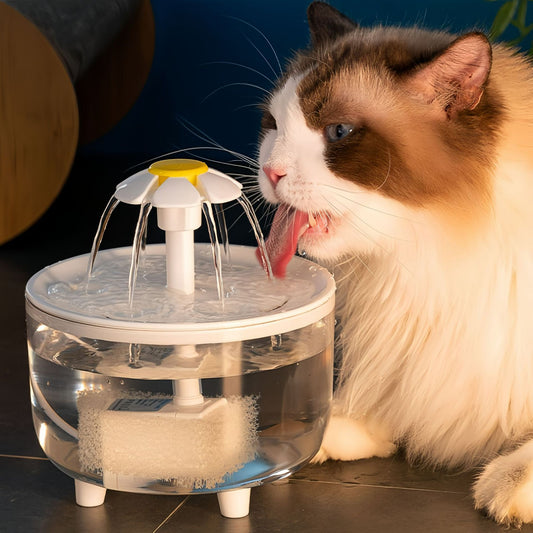 Fontaine à eau pour chats et chiens 1200ml silencieuse