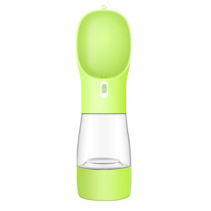Gourde et gamelle portable pour chien, pratique pour les promenades et voyages.