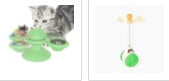 Jouet rotatif multifonction pour divertir les chats et les stimuler.