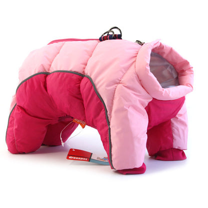 Veste d'hiver épaissie pour chien, combinant confort et élégance.