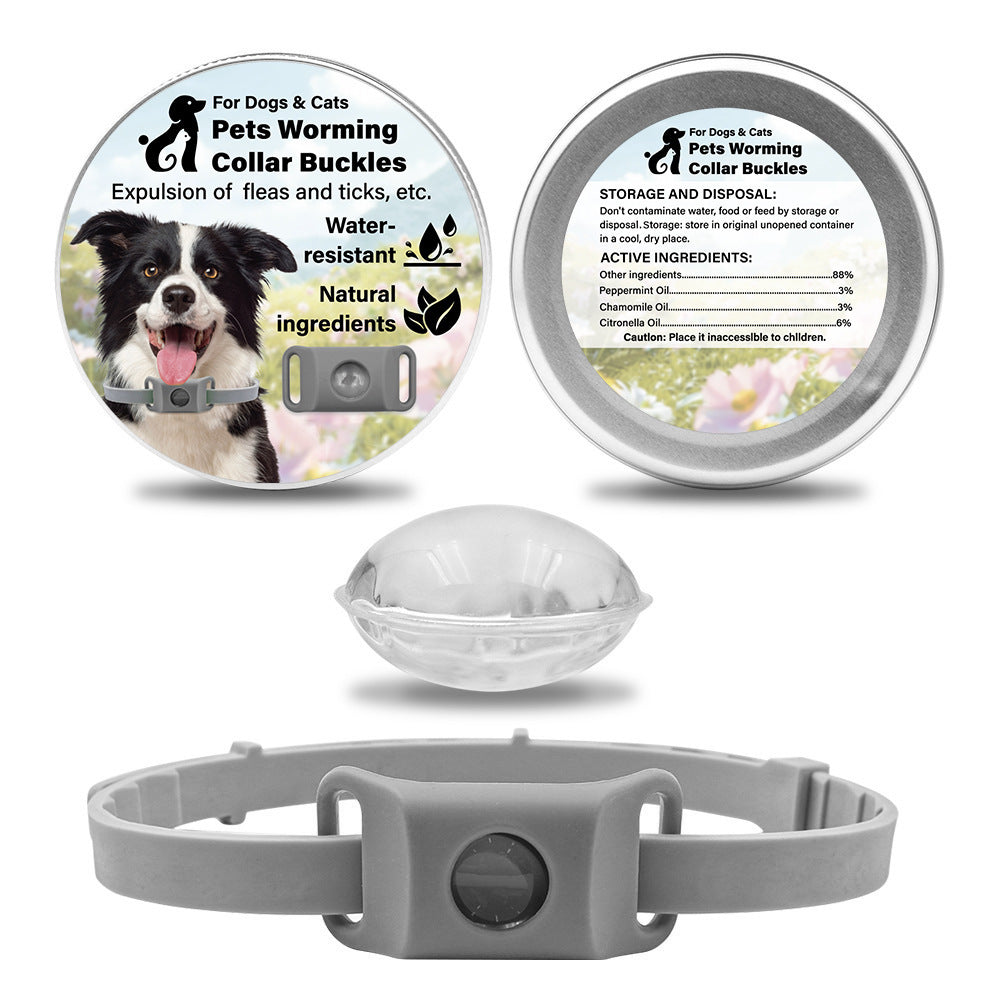 Collier en silicone anti-insectes pour chiens et chats