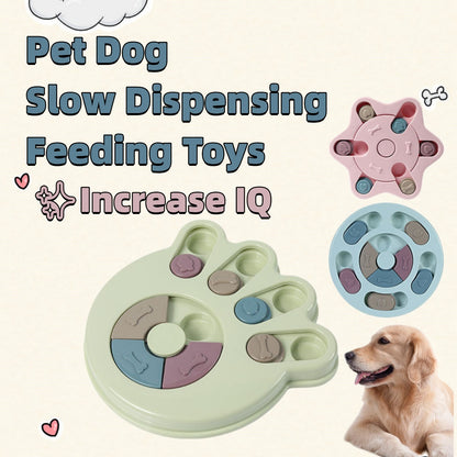 Jouet puzzle interactif pour chien, idéal pour les repas lents.