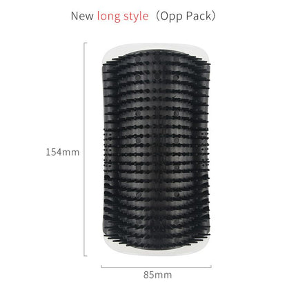 Brosse auto-toilette pour chat, massage et toilettage combinés.