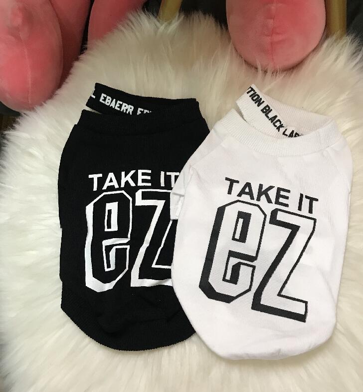 Pull Coton Chihuahua à Imprimé Lettre pour Petits Chiens