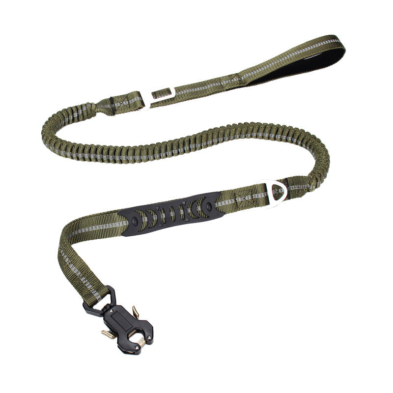 Laisse pour chien en nylon élastique anti-choc