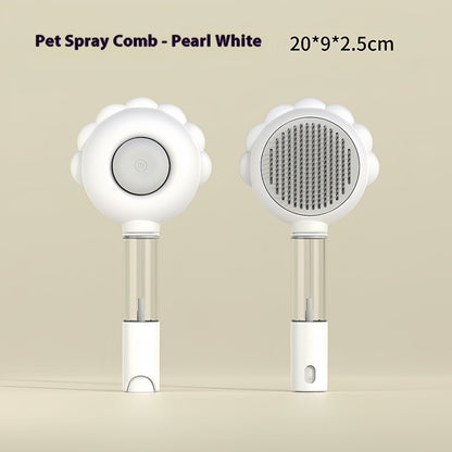 Brosse 2 en 1 auto-nettoyante pour chiens et chats
