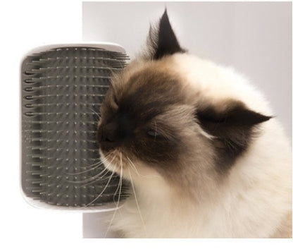 Brosse auto-toilette pour chat, massage et toilettage combinés.