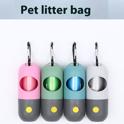 Distributeur de sacs à déjections lumineux pour animaux