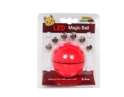 Balle LED laser électronique pour chats en action