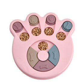 Jouet puzzle interactif pour chien, idéal pour les repas lents.