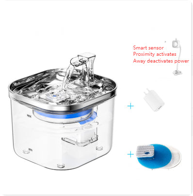 Fontaine à eau automatique en acier pour le confort des animaux