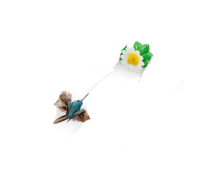 Fleur électrique rotative qui divertit et stimule les animaux.