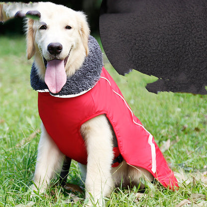 Vêtement chaud réfléchissant pour grand chien - Papapattes