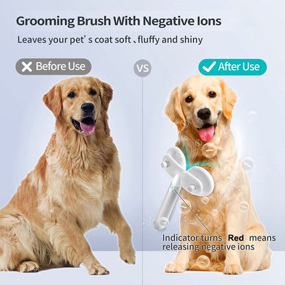 Brosse de toilettage double tête pour chats et chiens