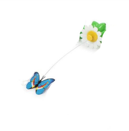 Fleur électrique rotative qui divertit et stimule les animaux.
