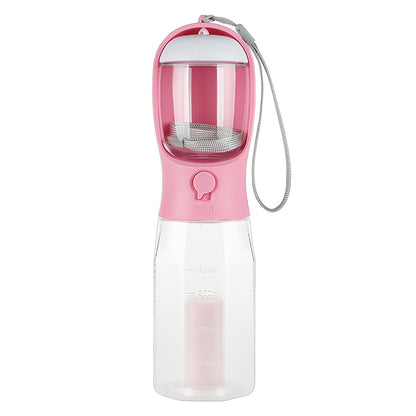 Bouteille d'eau multifonction pour chiens et chats, pratique pour les voyages.