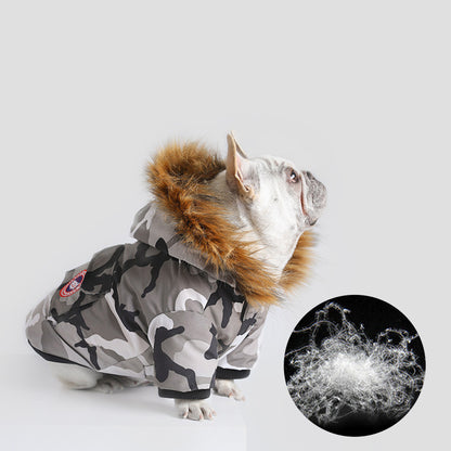 Veste d'Hiver Camouflage pour Chien - Papapattes