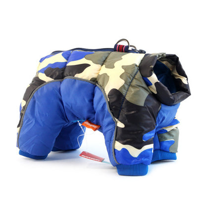 Veste d'hiver épaissie pour chien, combinant confort et élégance.