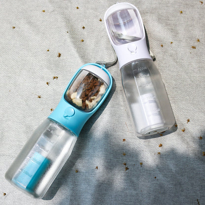 Bouteille d'eau multifonction pour chiens et chats, pratique pour les voyages.