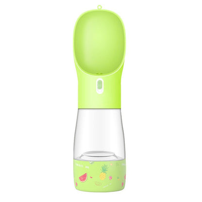Gourde et gamelle portable pour chien, pratique pour les promenades et voyages.