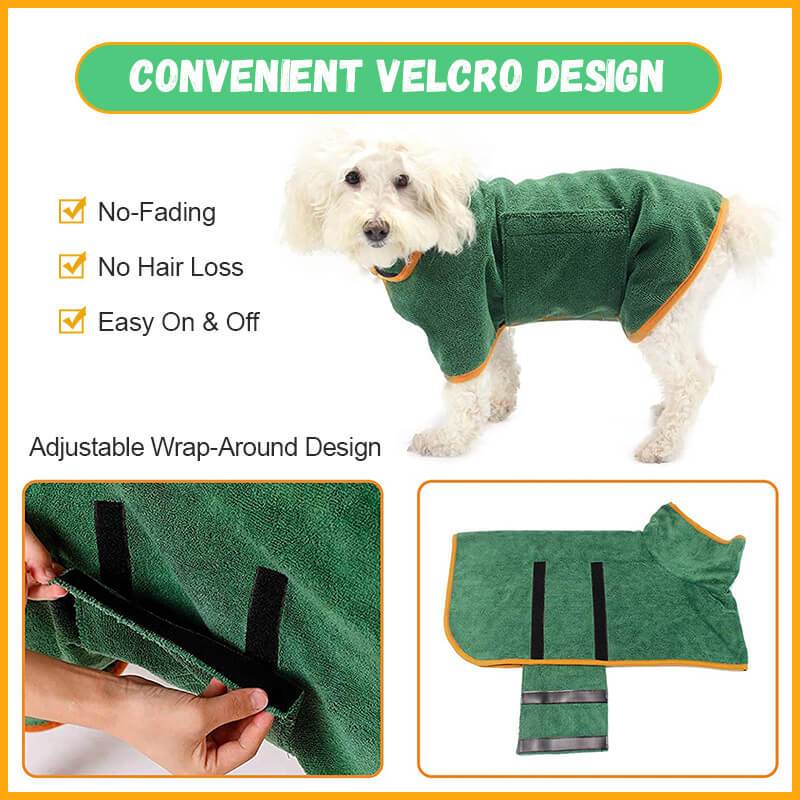 Peignoir Absorbant pour Chien en Microfibre - Papapattes