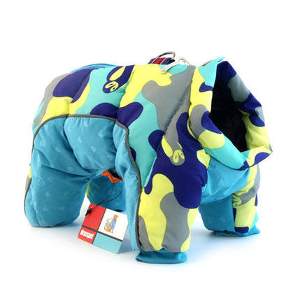 Veste d'hiver épaissie pour chien, combinant confort et élégance.