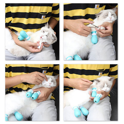 Bottes ajustables anti-rayures pour protéger les pattes de chat