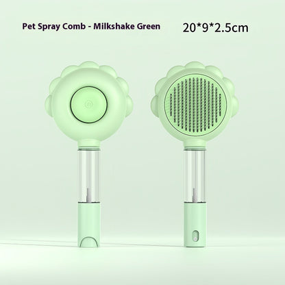 Brosse 2 en 1 auto-nettoyante pour chiens et chats