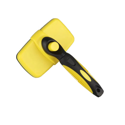 Peigne automatique rétractable pour toilettage chiens et chats.