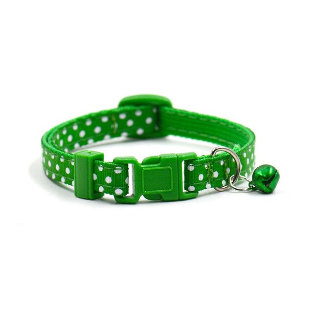 Collier pour petit chien et chat ajustable avec cloche